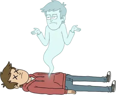 An angry man kicking a bucket with a mop in it