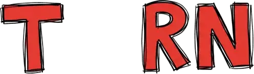 The word TURN with its letter U missing, leaving a gap: T _ R N