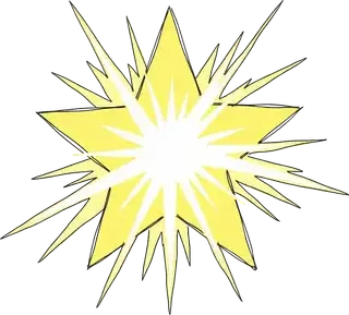 A star, the letter B and an arrow pointing right