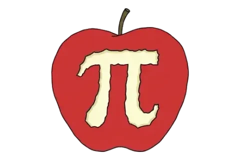 Rebus puzzle 2: an illustration hinting at "APPLE PIE"