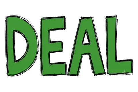 Rebus puzzle 21: an illustration hinting at "BIG DEAL"