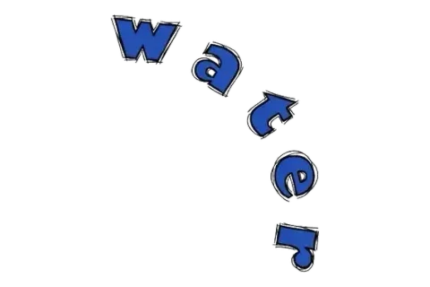 Rebus puzzle 24: an illustration hinting at "WATERFALL"